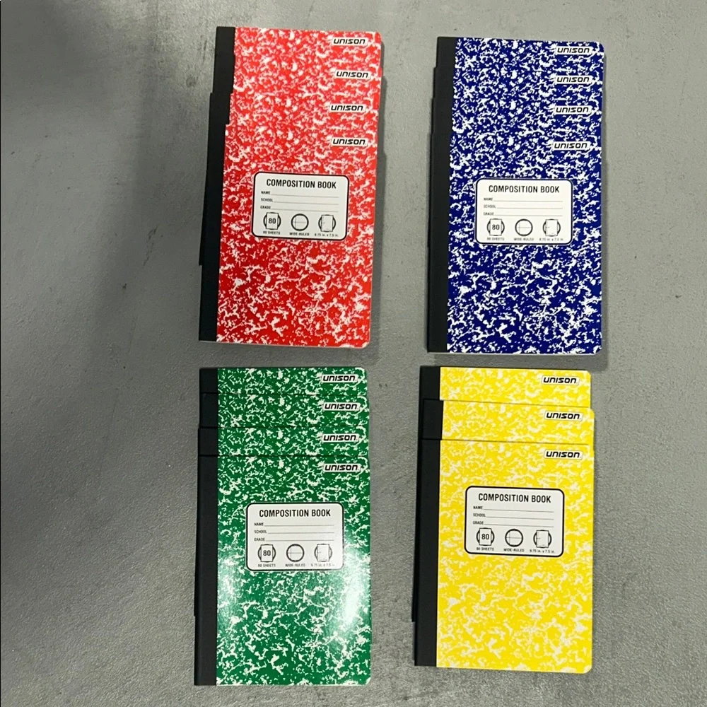 NEW 15 Unison Composition Notebooks